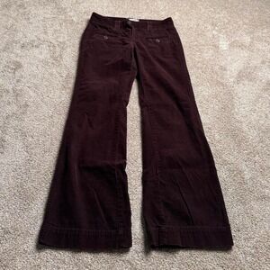 JACOB CONNEXION CHOCOLATE BROWN FLARED CORDUROY PANTS